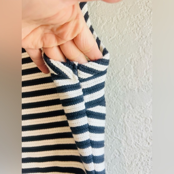 MADEWELL Black and White striped fit and flare dress XS - Picture 16 of 16